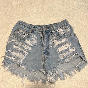 High waisted Jean shorts 26